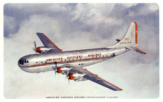 Famgus Aviation Postcards: Stratocruisers - Boeing B-377